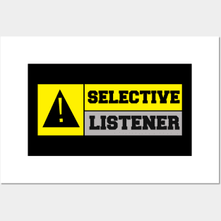 Selective Listener Posters and Art